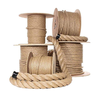 Corde torsadée en jute naturelle tressée à 3 brins, qualité supérieure, couleur jute, 100 % jute, taille personnalisée, multi-types, pour décoration EDGE, la plus vendue