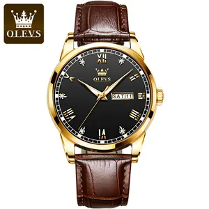 OLEVS6986中国工場カスタムロゴクォーツ時計カップルファッションクォーツ腕時計格安価格低Moq時計手時計