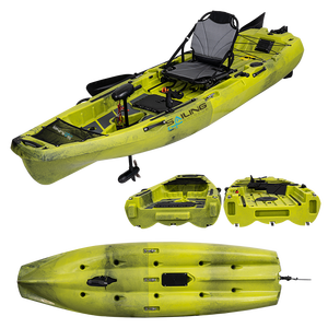 290mm Pro Angler 10FT LLDPE 1 personne chaise simple deux pédale de pêche pliable en plastique modulaire océan Kayak avec moteur 24lb - Product Image 3