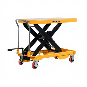 Plateforme à ciseaux hydraulique électrique 500 kg, plateforme élévatrice, chariot élévateur hydraulique, chariot pour le levage de marchandises - Product Image 1
