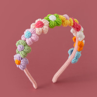 Serre-tête tricoté à la main, coloré, motif Choux-Flower, accessoire de performance, vente en gros d'usine