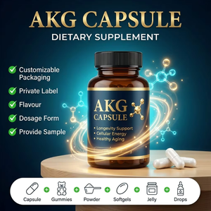 Complément alimentaire <span class=keywords><strong>AKG</strong></span> Healthife OEM Private Label 1 000 mg, capsule d'acide alpha-cétoglutarique - Product Image 1