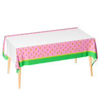 Nappe en PLA rectangulaire imprimée pastèque personnalisée, nappe décorative, couverture de table pour événements et fêtes à la maison, nappe imperméable et résistante à l'huile
