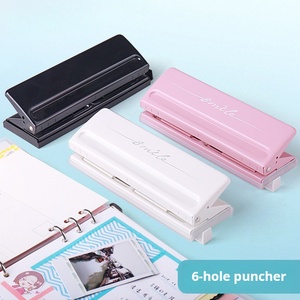 Perforadora Ajustable de 6 Agujeros para Cuadernos de Hojas Sueltas, Compatible con A4, A5, A6, A7, B5 - Product Image 2