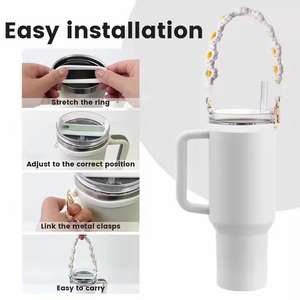 40 Ounce Cup Tumbler Accessoires Bottines Base Bracket Bracket Straw Jacket Hook Key Chain Pendant with Rope Spreader Suit - Product Image 6