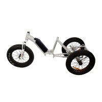 Vente en gros de vélos électriques Cargo, pièces spéciales pour vélos électriques, cadres de vélos électriques en alliage d'aluminium 6061, cadre de vélo à trois roues avec boîte à batterie