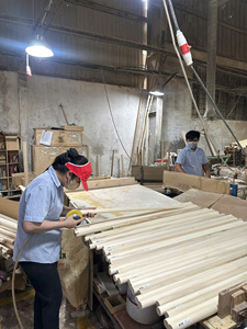 Tiges de chevillères rondes en bois massif durables - Matériaux de bricolage modernes autoportants pour l'artisanat - Product Image 5