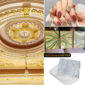 14x14cm 1000枚入り 模造金箔シート カスタムサイズ対応 美術 金箔貼り 工芸装飾用金箔紙 - Product Image 5