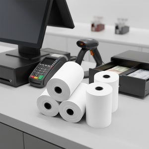 Hot <b>Sale</b> Single Layer 3 1/8" Bill Thermal Paper <b>Till</b> Roll 80x60mm POS Machines Model 80x80 - Product Image 5