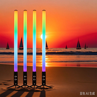 Tube LED sans fil Pixel 360 à piles, lumière DJ pleine couleur, DMX sans fil IR pour scène et événements