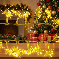 Guirlandes lumineuses LED en cuivre IP44 pour intérieur/extérieur, blanc chaud, pour mariage, fête, vitrine, décoration de la maison