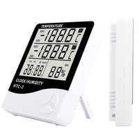 Thermomètre hygromètre numérique à grand écran LCD, haute précision, mesure électronique de la température et de l'humidité intérieure
