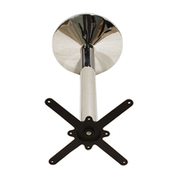 Pied de table rond en métal chromé pour table de bistrot, café, restaurant, support de table à manger commerciale