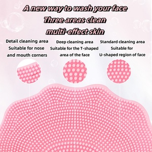 Limpiador Facial Eléctrico Recargable de Silicona con Forma de Pata de Gato, Instrumento de Limpieza Facial Ultrasónico - Product Image 2