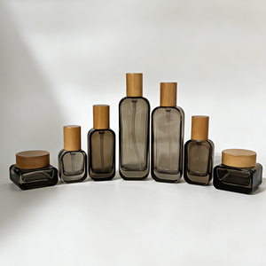 Hochwertige Hautpflege 50ml 100ml Kosmetik-Glasflaschen mit Lotionspumpe Foundation Individuelle Farbflaschen und Tiegel <span class=keywords><strong>Set</strong></span> 888J Hautpflege-Serum - Product Image 6