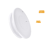 Kunststoff-Kuchenplatte Küchen-Backzubehör-Set Dekorationszubehör Ständer DIY-Form Drehbarer Stabiler Rutschfester Runder Kuchenteller
