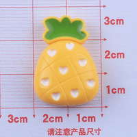 Penjualan Langsung Pabrik Efek Mengkilap Kerajinan Buah Buatan Resin Cabochon Charms untuk Gantungan Kunci Casing Ponsel Eropa Dapat Disesuaikan