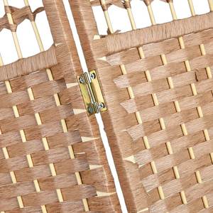 Gute Wahl hand gewebte Pflanzen faser und schöne faltbare billige Raumteiler mit Holzrahmen - Product Image 3