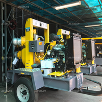 Untuk Atlas Copco VAR 8-300 pompa portabel selip Diesel Self-Priming 380V pompa Dewatering sekrup sentrifugal berbagai udara 380V mesin