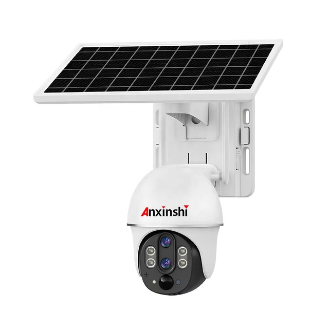 Anxinshi Optical 4X 2MP 4MP Solar 4G Battery WiFi Security PTZ Network Camera