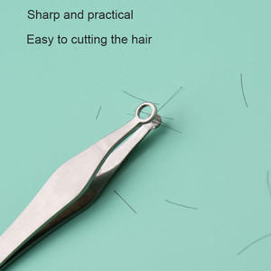 Nieuwste Ronde Tip Veiligheid Gezicht Pincet Rvs Neus Haar Verwijderaar Haar Pincet Met Hoge Precisie - Product Image 3