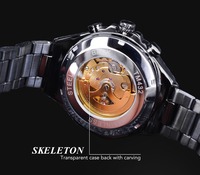 Jam Tangan Pria Fashion Desain Sport Baru Warna Emas Merk Ternama Mewah Montre Homme Jam Tangan Mekanik Otomatis Skeleton
