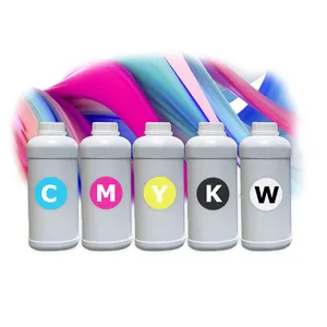 Inkt Waterbasis Materialen L1800 1l Beste Guangdong Premium Fabrikant 250Ml Fluorescerende Hoge Kwaliteit Neon I3200 Witte Dtf Inkt