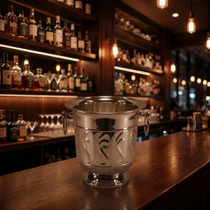 <b>Silver</b> Plated Brass Classic Durable <b>Ice</b> <b>Bucket</b> for Party - Product Image 2