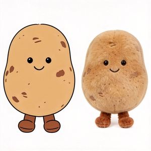 Custom Plush Potato <b>Toys</b> Wholesale Plush Comfort Figure <b>Soft</b> Vegetables <b>Toys</b> Wholesale Custom <b>Soft</b> Plush <b>Stuffed</b> Vegetable <b>Toys</b> - Product Image 1