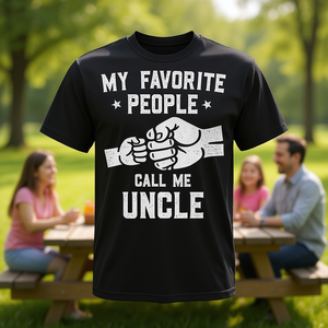 Camiseta con la frase: Mis personas favoritas me llaman tío Fist Bump - Product Image 3