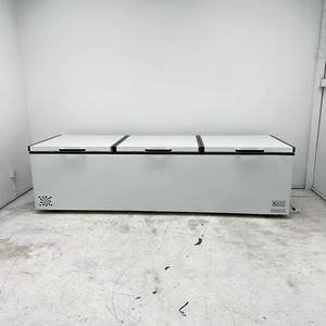 Gabinete de Hielo abierto superior del congelador de pecho profundo horizontal comercial de tres/cuatro puertas para exhibir la carne de pescado utilizada para congelar - Product Image 5