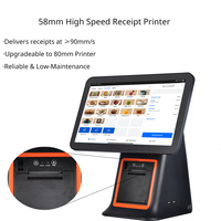 Système de point de vente tactile tout-en-un JSJ95, prise en charge multi-OS (Linux/Windows/Android), Bluetooth/Wi-Fi 6 pour les restaurants et les entreprises