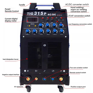 Machine <span class=keywords><strong>à</strong></span> <span class=keywords><strong>souder</strong></span> <span class=keywords><strong>TIG</strong></span> RILAND <span class=keywords><strong>TIG</strong></span> 315P 380V Mosfet Inverter MMA en acier inoxydable, arc argon AC DC, soudage par impulsions, soudage de l'aluminium, vente en gros - Product Image 6