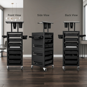 Professional 4 Wheel Salon <b>Trolley</b> Rolling <b>Tool</b> Cart Storage Organizer for Hair Salon Beauty Salon Barber Shop - Product Image 5