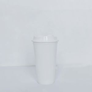 Tasses à boire personnalisées avec logo imprimé, réutilisables, 16 oz / 475 ml, en plastique PP rigide, avec couvercles - Product Image 4