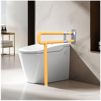 Barre d'appui de salle de bain ZSCare à fixation au sol avec base et connecteurs en acier inoxydable renforcé / Barres d'appui antidérapantes escamotables