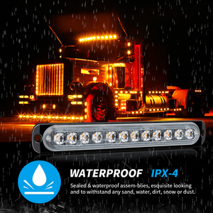 Luces Estroboscópicas de Emergencia DXZ de 12 LED, Barra de Luces Intermitentes de Advertencia para Automóviles, Camiones, Camionetas, Vehículos Todoterreno, <span class=keywords><strong>ATV</strong></span>, SUV, Montaje en Superficie - Product Image 3