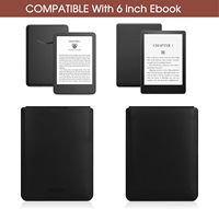 Sarung lengan Universal untuk Kindle 6 inci/Kobo/Voyaga/Lenovo/Pocket Book/Tolino E-Book kantong lengan kulit ringan