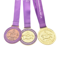 Nickel noir grandes médailles de fitness ouvertes islandaises personnalisées pour médailles de musculation qualificatives Ifbb Pro médaille de récompense personnalisée
