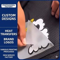 Patchs thermocollants réfléchissants lavables personnalisés DTF pour vêtements, motifs dessin animé et géométriques, pour le bricolage