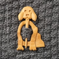 Nouvelle mode bijoux broche broche mignon dessin animé Animal broche à la main en bois Animal motif broches pour femmes filles cadeau