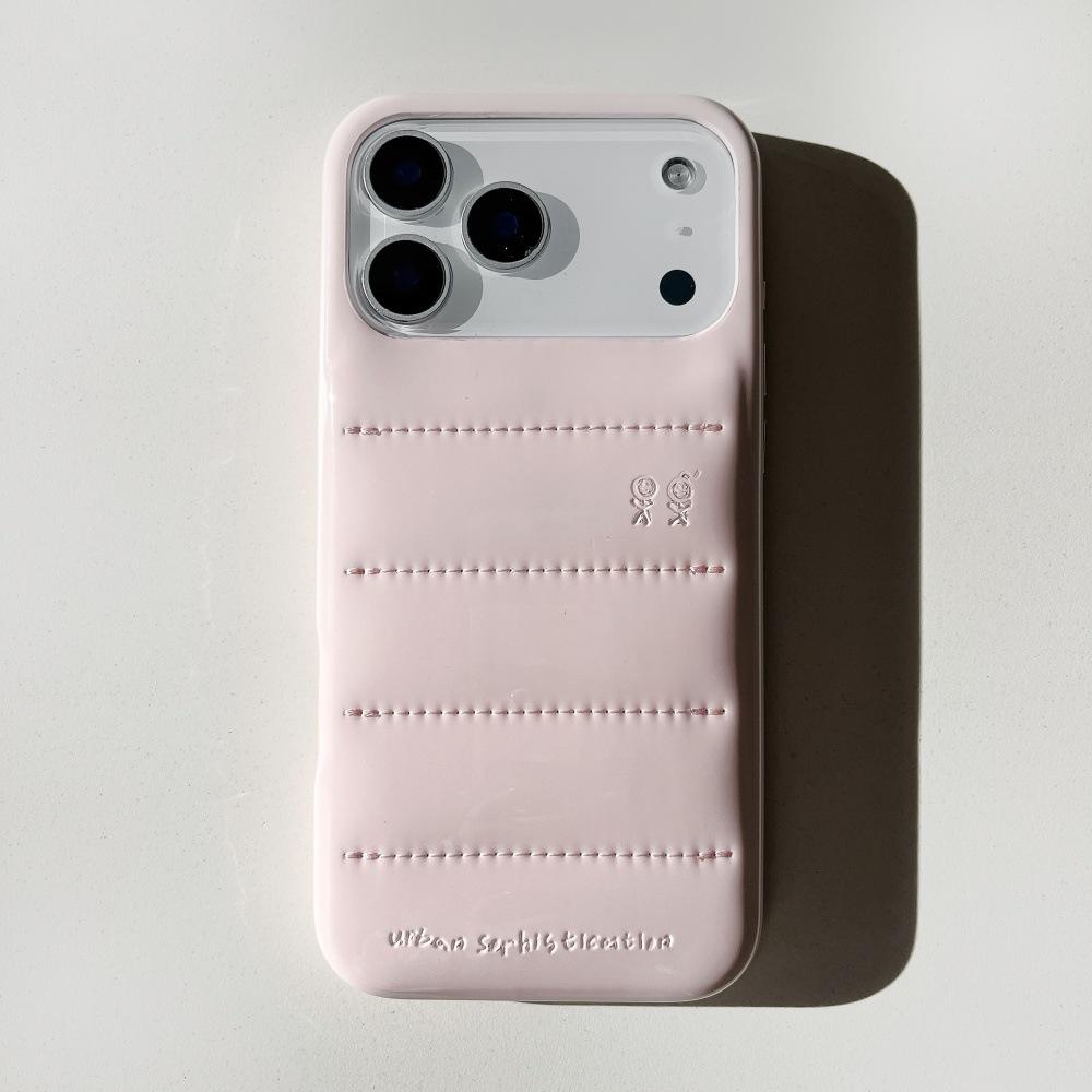 Chaqueta de plumas de moda europea y americana-rosa claro