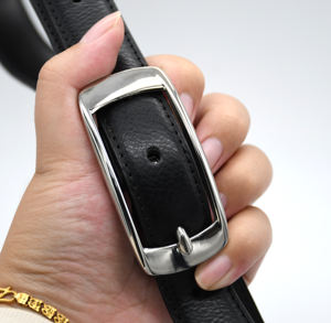 Cloxy 20/25/30mm Acero inoxidable Tri-glide Pin Hebilla de cinturón plateado para cinturón de mujer Hebilla de cinturón de acero inoxidable - Product Image 3