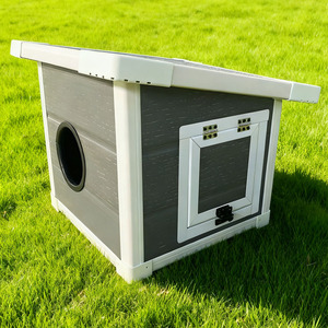 Refugio Ligero para Mascotas Resistente a la Intemperie, Casa para Mascotas de Plástico con Protección UV para Perros Medianos y Grandes - Product Image 5