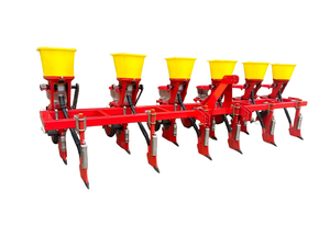 Semoir à maïs plat monté sur tracteur à 6 rangs à haute productivité avec grand réservoir d'engrais / Machine de plantation de semences agricoles sécurisée - Product Image 1