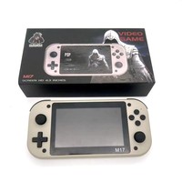 Console de jeu vidéo portable mini M17 de haute qualité, nouvelle, 4,3 pouces, 64 Go, 19000 jeux en 1, lecteur de jeux rétro classique pour PSP