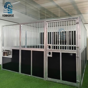 Box <span class=keywords><strong>de</strong></span> <span class=keywords><strong>chevaux</strong></span> stable préfabriqué en acier galvanisé avec toit, portable et durable, pour extérieur, équipement équestre - Product Image 2