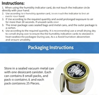 Carte indicatrice d'humidité personnalisée à 9 points, écologique, réutilisable, sans cobalt, sans halogène, résistante à l'humidité, pour appareils photo et haut-parleurs, gratuite