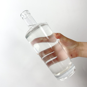 Sẵn Sàng Tàu Vòng Rõ Ràng Hình Dạng Tùy Chỉnh 75cl 70cl 1 Lít Vodka Gin Rum Whisky Tequila Chai Thủy Tinh Với Nút Chai Stopper - Product Image 4