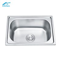 W-4734 RV camping-car évier de cuisine en acier inoxydable personnalisé Chine usine approvisionnement Design moderne bol unique un trou cuisine en gros